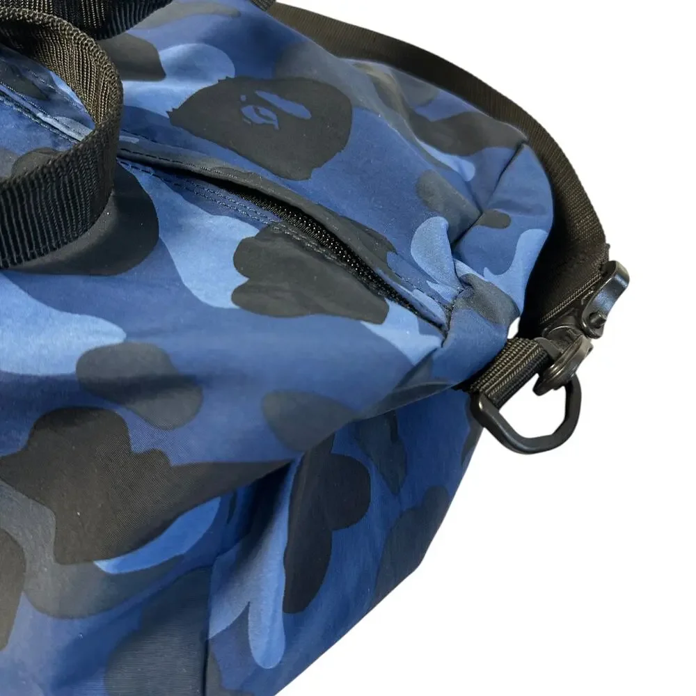 Bape Blue Camo Medium Carry On Duffle Bag